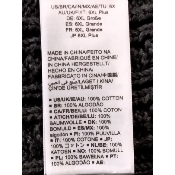 Amazon Essentials Plus Size 6X Sweater Fisherman Cable Knit Charcoal Gray - Picture 7 of 8